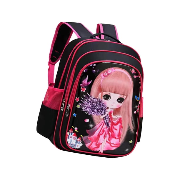 Mochila para Niños Moderna y Práctica de Tela Oxford Impermeable para Ciclismo Regalo Viajes Senderismo Vacaciones L Negro Fernando