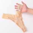 thumbnail image 6 of vigerkar 3 Pack Women G-String Thongs Sexy Underwear Low Rise Cotton Panties Breathable Stretch Underpants Bikini Briefs Beige, XL, 6 of 8