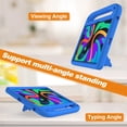 thumbnail image 6 of SaniMore for Lenovo Tab M11 11" 2024 EVA Kids Case, Skid-Proof Texture Case with Holder & Foldable 2 in 1 Kickstand Pencil Holder Shockproof Protective Case for Boys Girls, Blue, 6 of 7