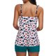 thumbnail image 5 of Traje de baño de dos piezas con tiras en la espalda y estampado conservador para mujer Traje de baño Fridja  nalpqowj56138, 5 of 9