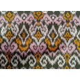 thumbnail image 4 of oneOone Cotton Poplin Fabric Diamond & Swirl Ikat Decor Fabric Printed BTY 56 Inch Wide, 4 of 4