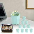 thumbnail image 5 of Succulents Plant Pots under $5! CQCYD 10 Pcs Succulents Flower Pots, Octagon Plastic Planters for Home Decor, Thickened Seedling Nursery Pots for Indoor Plants, Gardening Supplies for Windowsill, 5 of 5