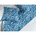thumbnail image 2 of Ocean Bed Runner Set, Big Waves in Japanese Art Repeated Nautical Concept Repetitive Print, Decorative Bedding Scarf & 2 Pillow Shams for Hotels Homes, King, Sea Blue and Pale Ceil Blue, by Ambesonne, 2 of 3