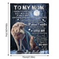 thumbnail image 7 of To My Mom From Son Wolf Blanket Wolf Art Birthday Anniversary Gift From Mom Mothers Day Gifts, 7 of 7