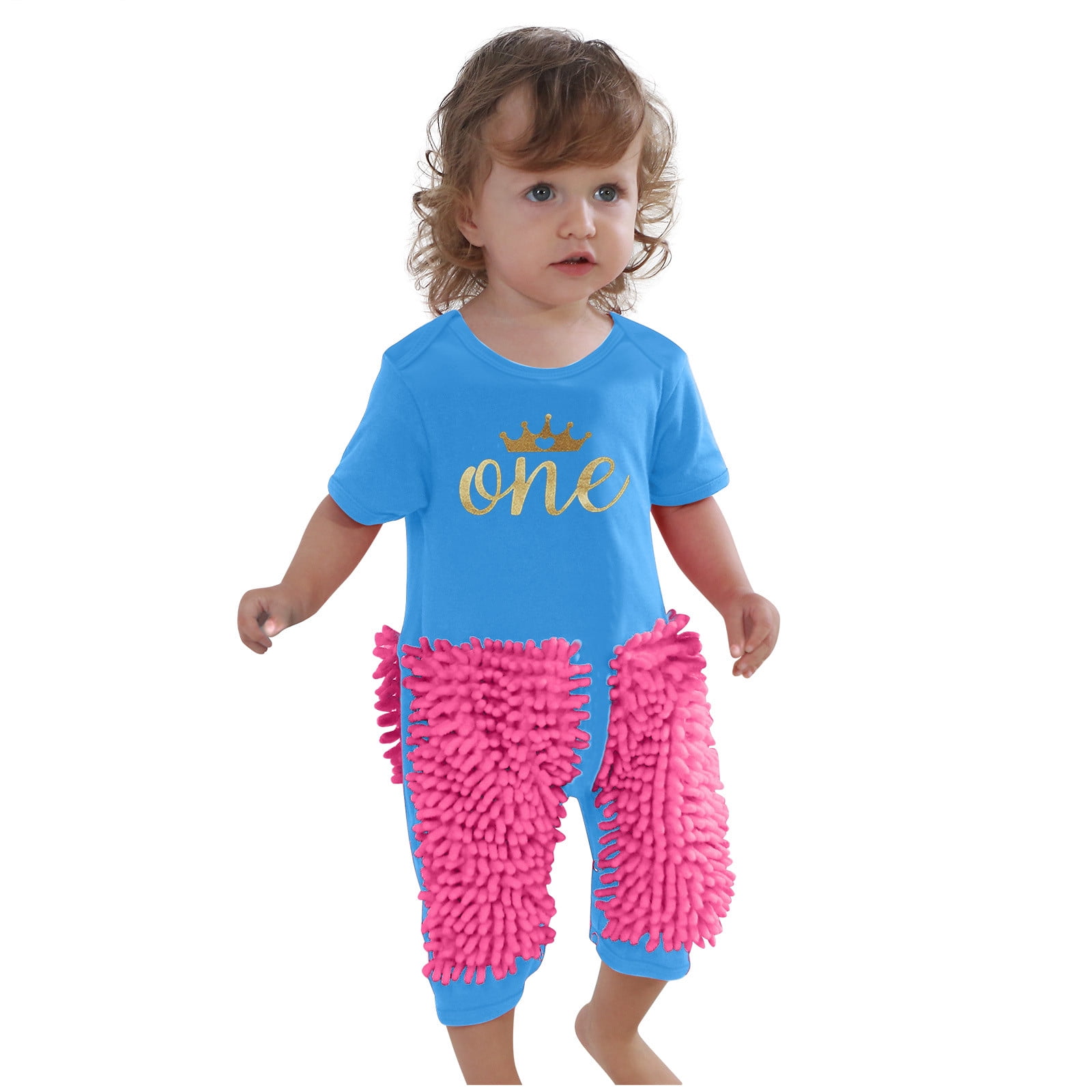Infant Baby Boys Bodysuit Short-Sleeve Onesie Shell Pearl Print Rompers Summer Pajamas