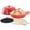 Red, variant on MegaChef 6 Quart Enameled Cast Iron Bread Pot in Red with Baking Mat