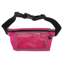 Unique Bargains 1 Pc Durable Running Belt One-knife Sports Waist Bag for Sports Rose Red