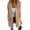 Brown-01, variant on Ultrave Womens Casual Jackets Long Sleeve Lapel Single Breasted Solid Color Trench Coat