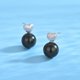 thumbnail image 3 of Pendientes de plata de ley S925 con forma de corazón y perlas, nicho de primera calidad, accesorios de ropa, 3 of 5