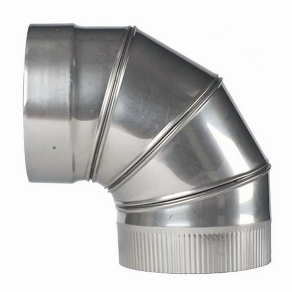 4 in. Rhino Rigid 316L Stainless Steel 90 deg Adjustable Liner Elbow