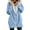 Light Blue 3, variant on Ladies Hoodies UK, Loose Plain Teddy Fleece Jacket Warm Comfortable Double Fluffy Hooded Sweatshirt Coats Causal Zip Up Longline Winter Jackets Plus Size Zipper Outwear, S-XXL
