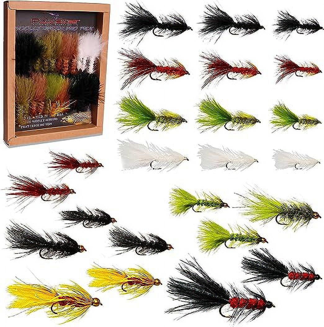 RoxStar Fly Shop | 28pk BH Wooly Bugger Flies | Hand-Tied With Platinum ...