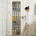 thumbnail image 3 of Organizador de zapatos para colgar en la puerta, 24 bolsillos de malla, zapatero para colgar en la puerta, bolsa de almacenamiento colgante transpirable para zapatos, calcetines y juguetes, 3 of 7