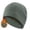 Gray, variant on Busydd Fleece Lined Beanie for Men Fashionable Solid Color Skull Caps for Men Casual Warm Windproof Winter Hat