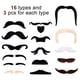 thumbnail image 5 of Bigotes falsos, artículos para fiestas con bigotes, bigotes autoadhesivos, 5 of 5