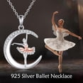 thumbnail image 6 of Ballerina Necklace 925 Sterling Silver Ballet Necklace Ballerina Dancer Pendant Necklace Dance Jewelry Gifts for Women, 6 of 6