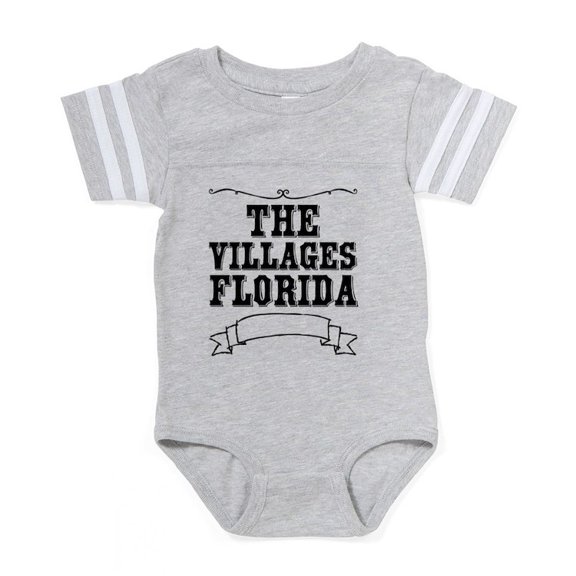 CafePress - The Villages Florida - Cute Infant Baby Football Bodysuit