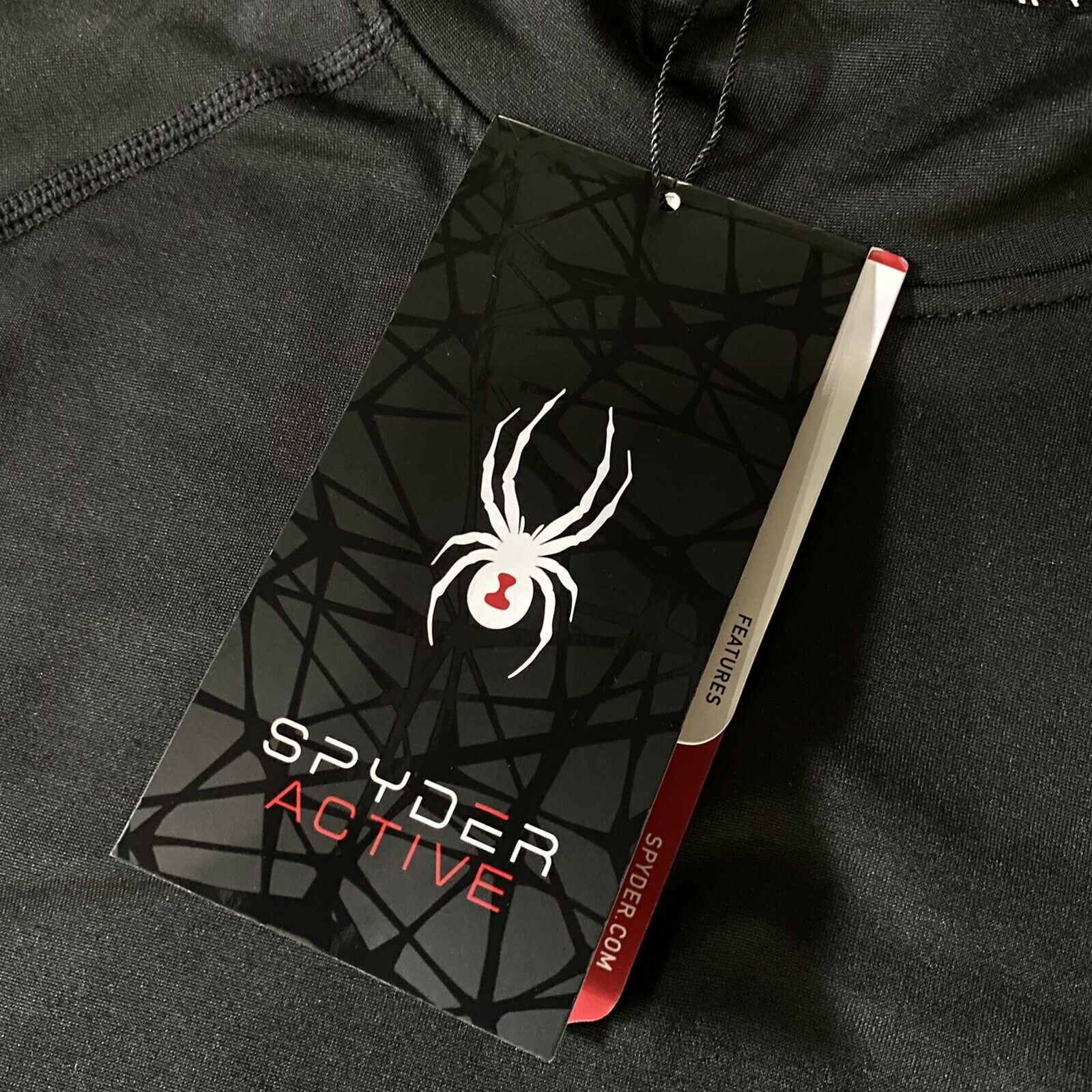 Spyder Active Mens Shirt Black Proweb Solid Breathable Quick Dry Stretch  NWT New -  Portugal