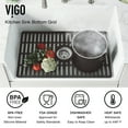 thumbnail image 4 of VIGO 26 in. Silicone Kitchen Sink Protective Bottom Grid For Single Basin Sink in Matte Black, 4 of 6