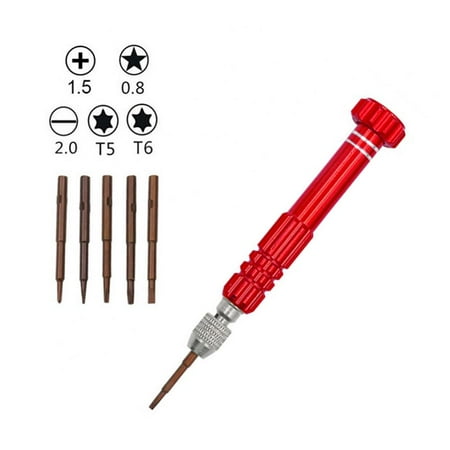 

Eyelasses screwdriver set 5-in-1 Multifunctional Small Screwdriver S2 Steel Magnetic Screwdriver Kit for Eyeglass Sunglasses Electronics Cellphone Jewelry and More