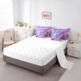 thumbnail image 3 of Erosebridal Metal Texture Bedding Sets King Size, Dreamy Liquid Comforter Sets with Sheets, Abstract Marble Bed Set, Ultra Soft Room Decorative, 7-Piece, 3 of 6