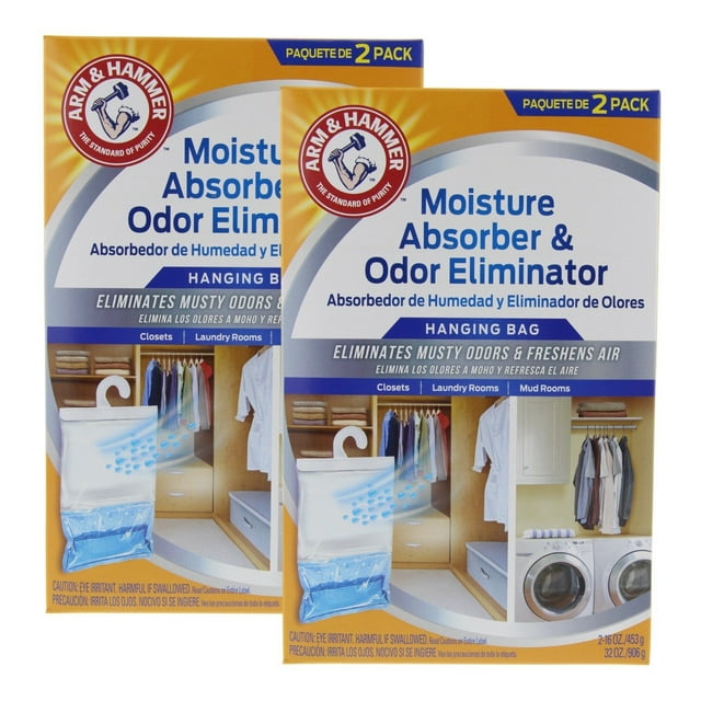 Absorbente de humedad y eliminador de olores Arm & Hammer, 473 ml, paquete de 2