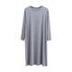thumbnail image 2 of Batas de hombre, camisón de cuello redondo, manga larga, largo hasta la rodilla, agrandado, suave y cómodo, para colgar hacia abajo, color sólido, camisón de hombre, bata de dormir para hombre, 2 of 9