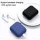 thumbnail image 3 of Funda protectora para auriculares de 2 piezas para airpods de 1/2 generación - negro + verde menta, 3 of 7
