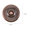 thumbnail image 2 of OULII 4 Pcs Bouton de Cabinet Rétro Marron Alliage de Zinc Poignée Durable pour Meubles de Maison, 2 of 8