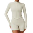 thumbnail image 1 of Chaqueta de Yoga for mujer, chaqueta de Yoga deportiva for correr al aire libre con cremallera, chaqueta de manga larga, ropa de Yoga de secado rápido for niñas, 1 of 5