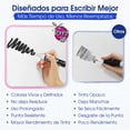 thumbnail image 4 of Berry Hip Marcadores para Pizarrón Blanco Set de 24 Piezas, 8 Colores a Elegir, Tinta de Secado Rápido, Borrado Fácil, Sin Olor Fuerte, Plumones para Escuela Oficina Casa y Presentaciones, 4 of 7