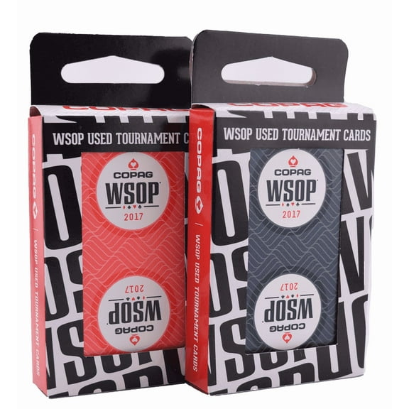 2017 Set of 2 Decks Dealt at WSOP Copag Plastic Playing Cards Bridge Standard Index