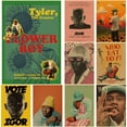thumbnail image 2 of Rapero Tyler The Creator Flower Boy Posters Lobo Retro Papel Kraft Vintage Room Home Bar Cafe Decoración Arte estético Pintura de pared Tan Jianjun unisex, 2 of 2