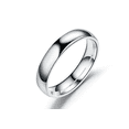 thumbnail image 1 of Xtellar Anillo De Pareja De Titanio Liso De Acero Inoxidable Simple PLATA 4MM talla 10, 1 of 1