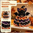 thumbnail image 6 of Crochet Animal Halloween Tree DIY Kit, Halloween Crochet Tabletop Decor Craft Set, Complete Yarn Supplies, Great Handmade Gift For Crochet Enthusiasts(Bat), 6 of 9