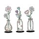 thumbnail image 4 of 3 piezas de flores de metal para decoración de pared, adornos colgantes decorativos de hierro, decoración floral para el hogar, la oficina o el Estilo A, 4 of 8