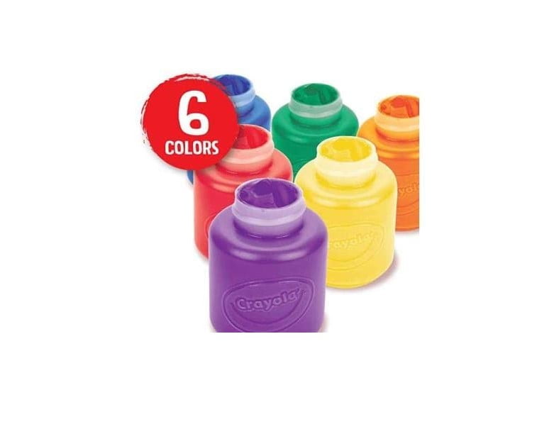  Washable Paint for Kids – 6 Count Kids Paint 2 oz with