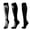 Gray, variant on Gothic Skull Blood Dots Printed Knee High Stockings, Shock Absorbing Cushioned Sole, Lightweight Cotton Socks for Halloween Costume School Styling Hot Pink L