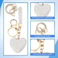 thumbnail image 4 of Key Fob Cover Compatible with Toyota Land Cruiser Venza RAV4 4Runner Corolla Cross Grand Highlander Tundra Crown Tacoma Camry Keychain Case Holder Protector,Gold-white, 4 of 4