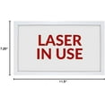 thumbnail image 2 of LASER IN USE Led Laser Warning Sign for Laser Safety - Wall Mount Sign - Metal Case with Plastic Front - Bright Led Light Up - 120VAC Hardwired - 1 Pack, 2 of 2