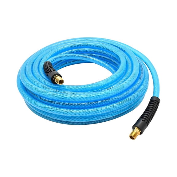 Interstate Pneumatics HU16-025 Light Blue Polyurethane (PU) Hose 3/8" x 25 feet 200 PSI