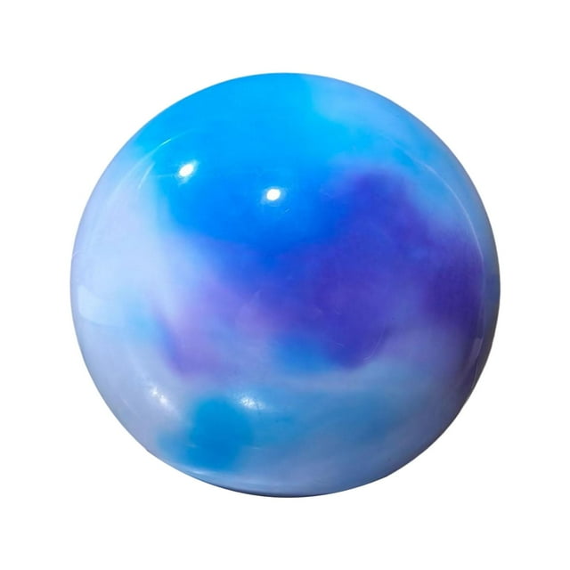 Siruishop Balle de Gymnastique Rythmique 7,09 Po Gonflable Robuste Balle d'Exercice Portable pour Entraînement Performance Pratique Compétition Danse Arc-en-Ciel Nébuleuse