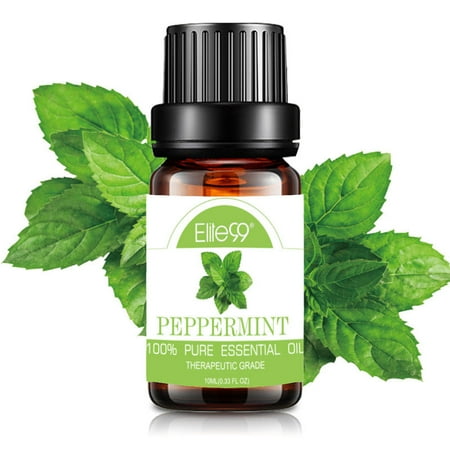 Peppermint Message Oil Elite99 10ML Peppermint Essential Oil 100% Pure & Natural Aromatherapy Oils For Diffuser,Massage,Relaxation ()