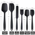 thumbnail image 3 of Juego de espátulas de silicona de grado alimenticio, espátulas antiadherentes resistentes al calor para cocinar, hornear, mezclar, hornear, herramientas de horneado, 6 piezas, 3 of 4