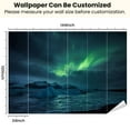 thumbnail image 3 of Peel and Stick Wallpaper Borealis lagoon J kulsarlon Modern Art Wall Mural Decor Self Adhesive and Removable 100in x 144in, 3 of 8