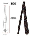 thumbnail image 2 of Zufioo Humming Bird Print Men's Silk Tie, Business Suit Tie - Anti-floating Buckle Design, Clothing Accessories Suitable for Business, Daily Life, Banquets, 2 of 7