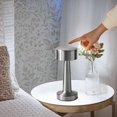 thumbnail image 2 of Bell + Howell Chelsea Table Lamp Small Cordless Touch LED Rechargeable Lamp for Bedside Desk Nightstand Silver, 2 of 5