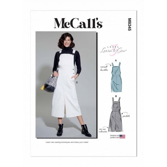 McCalls Sewing Pattern 8345 Women A5 (6-8-10-12-14)