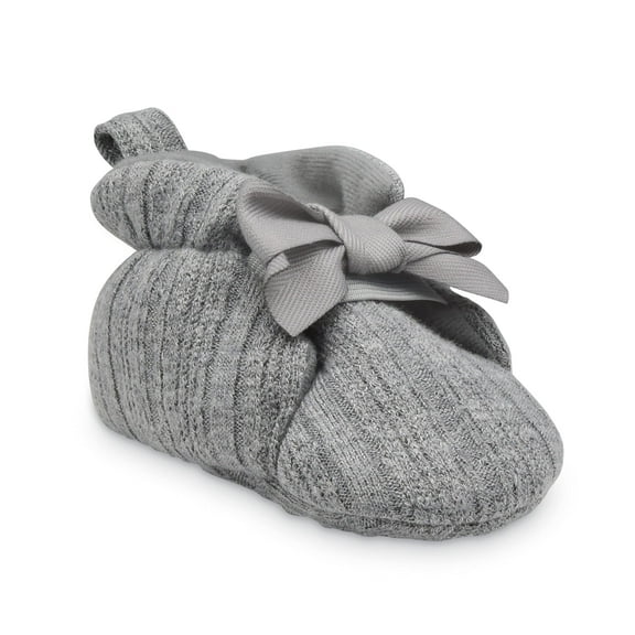 Carter's Girls' Cable Bootie Baby Shoes Grey 6-12 Months