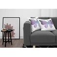 thumbnail image 3 of Ambesonne Butterfly Throw Pillow Cover 2 Pack, Pointillist Butterfly, 20", Dark Purple and Violet, 3 of 5